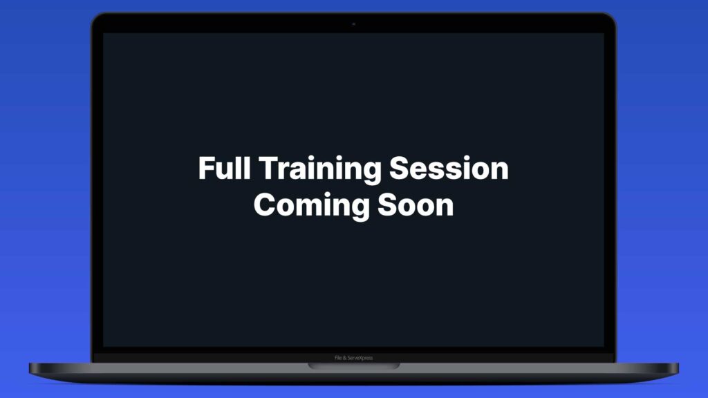 Full Training Session Coming Soon